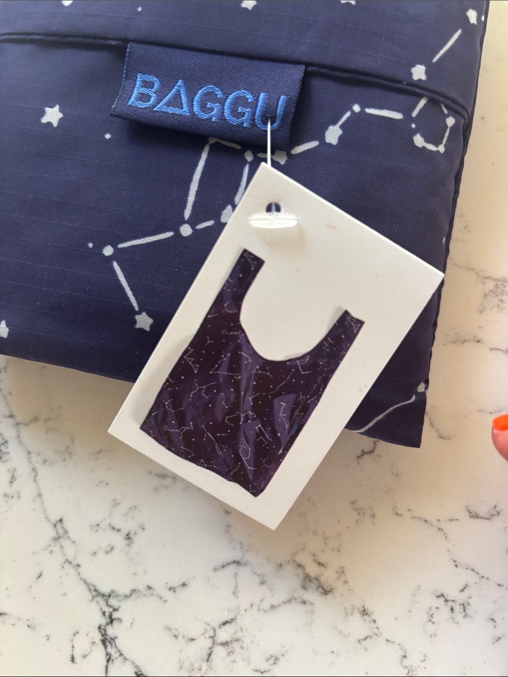 BAGGU Navy Star & Constellation Bag - Picture 2 of 4
